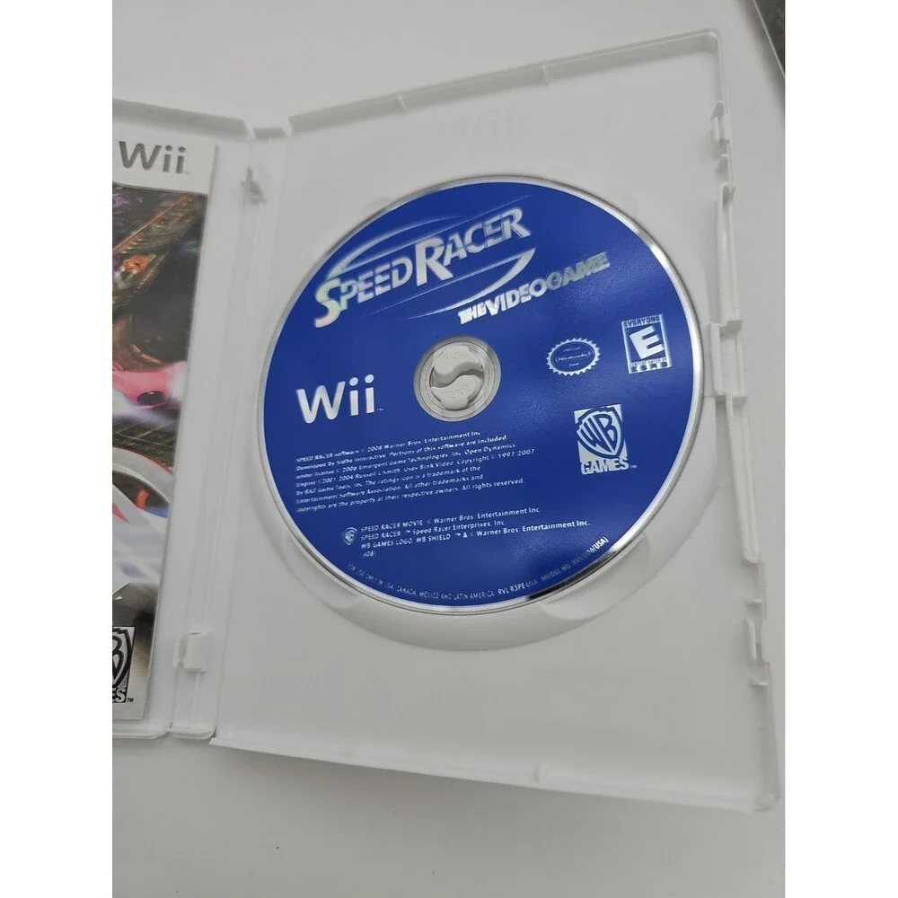 Speed Racer The Videogame (Nintendo Wii, 2008) Minty Complete Disc Perfect